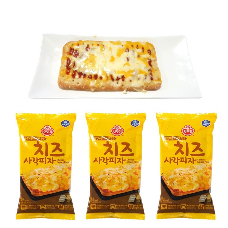 오뚜기 냉동 치즈사각피자 88g x 3팩, 1set 추천해요 오뚜기 냉동 치즈사각피자 88g x 3팩, 1set 추천해요