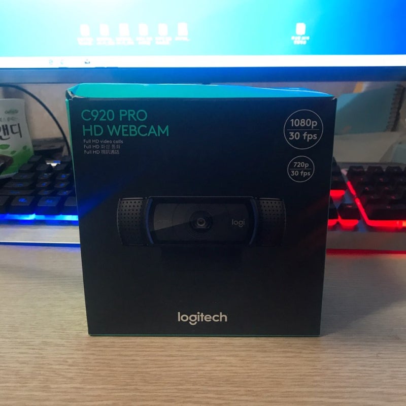 유튜브 방송용 로지텍 C920 Pro 온라인 웹캠 리얼후기!
