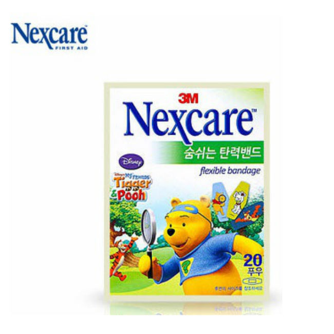 3M 넥스케어 숨쉬는 탄력밴드 푸우 20매입, 단일상품 추천해요 3M 넥스케어 숨쉬는 탄력밴드 푸우 20매입, 단일상품 추천해요