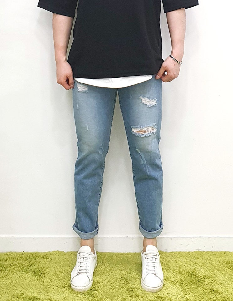  남자 청바지도 속밴딩, 히든밴딩으로 편안하게 입어요