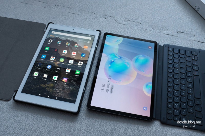 [태블릿 추천] 갤럭시탭 S6 라이트 Lite VS 갤럭시탭 S6 256GB 비교, S6 언박싱 리뷰! 아마존 fire HD10....
