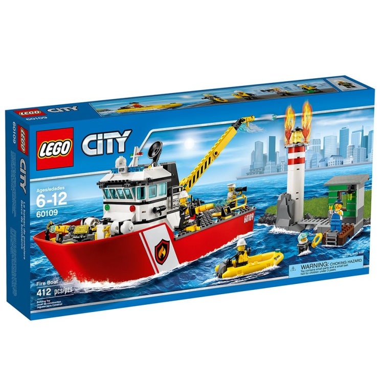 [강추] LEGO 레고 시티 소방 보트 60109 (412 Pieces) 가격은?