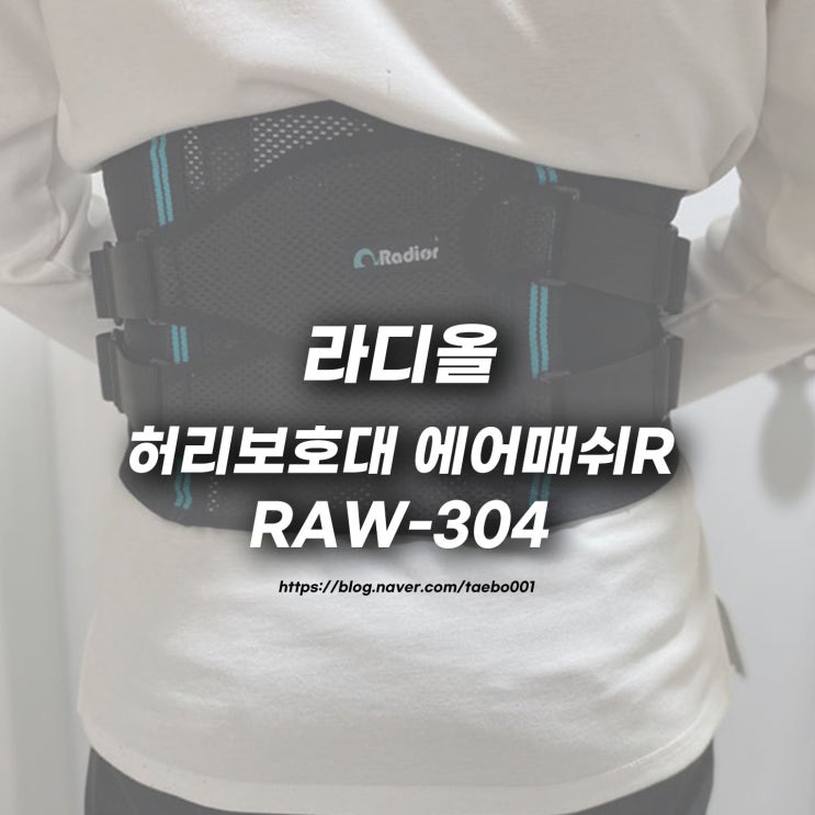 [라디올]허리보호대 에어매쉬R RAW-304 리뷰