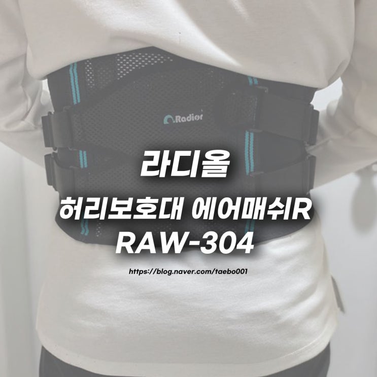  [라디올]허리보호대 에어매쉬R RAW-304 리뷰