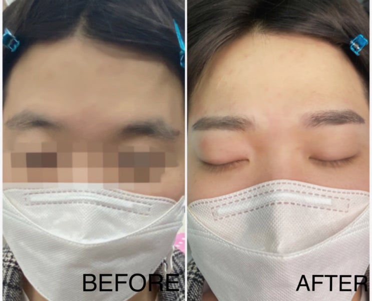  압구정 눈썹문신 추천 / 레드 반달인 반영구화장아카데미에서 남자눈썹문신 받고왔어요!
