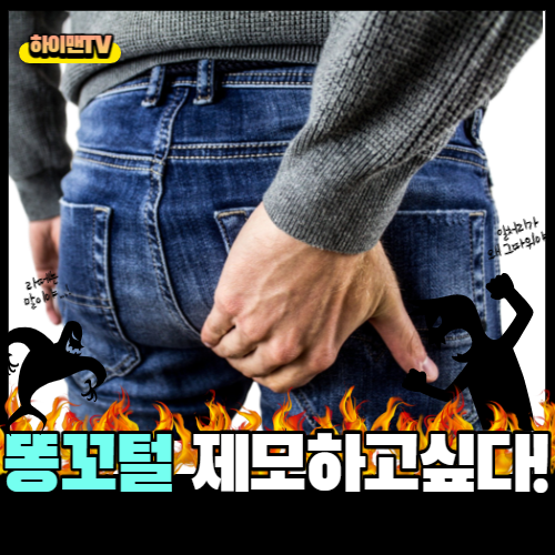  똥꼬털 항문털 고추털 제모 어떻게해야하나요