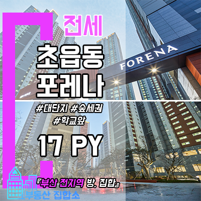 초읍포레나 아파트 임대동 : 초읍동 쓰리룸 전세 선착순 초읍포레나 아파트 임대동 : 초읍동 쓰리룸 전세 선착순