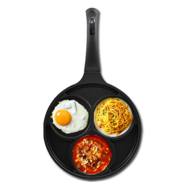  리뷰모음 퀸센스 블랙 인덕션 IH 에그팬, 24cm, 1개