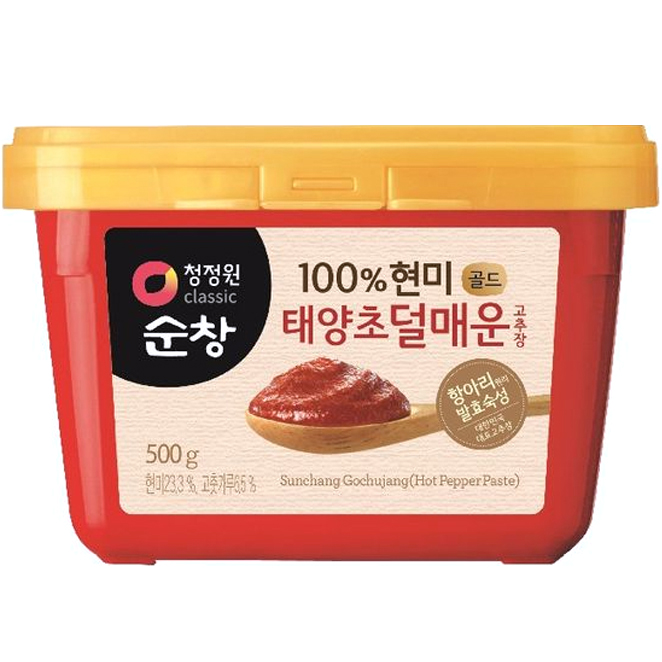  [품절예상][가성비굿]청정원순창 100% 현미 골드 태양초 덜매운 고추장, 500g, 1개 제품을 놓치지 마세요~~