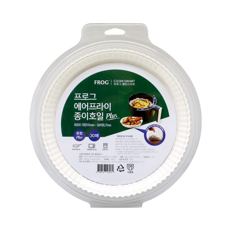  리뷰모음 프로그 에어프라이 종이호일 중형 플러스 30p, 1개