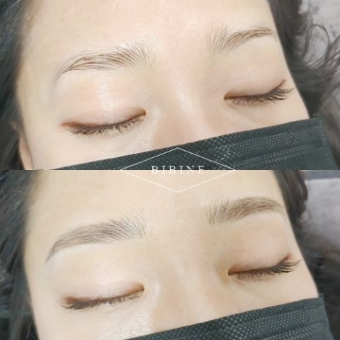  둥근아치형 눈썹문신/진하면서 자연스러운 눈썹문신 좋아하시는분들 비비네로~!!
