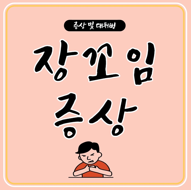  장꼬임 증상 어떡하지?