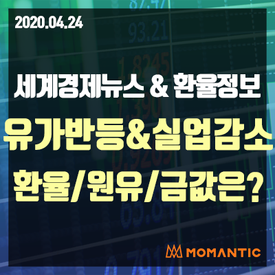 [20.04.24 세계경제뉴스 및 환율] 유가, 미국 감산기대로 상승! EU 구제한 합의 실패