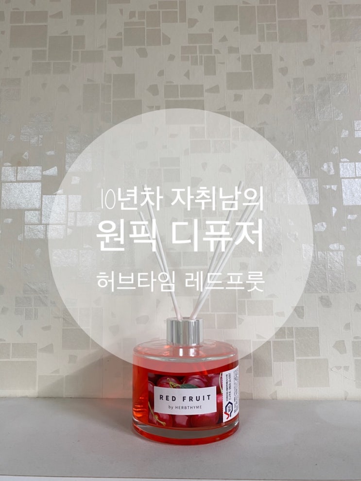  『허브타임 레드프룻』 : 10년차 자취남의 원픽 디퓨저