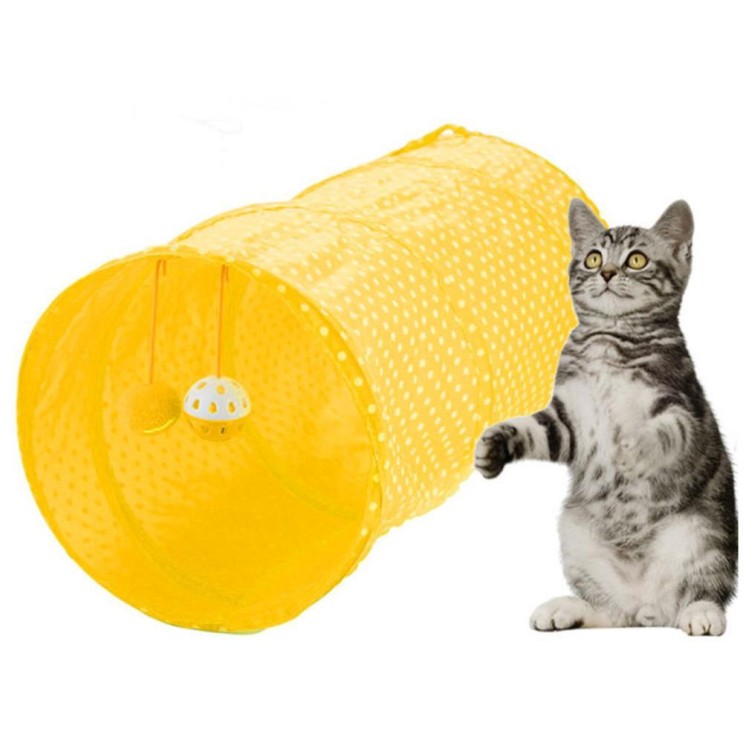 [강추] 원룸 자취방 소형 고양이 애착 터널 장난감 캣 펫팸족, 1개, 옐로우 가격은?