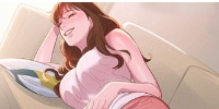  탑툰 동네누나/셋은 작은 자취방에서 일상을 즐기고 있었다.