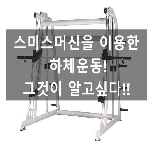  (인계동헬스장) 스미스머신으로 하체운동 하는방법