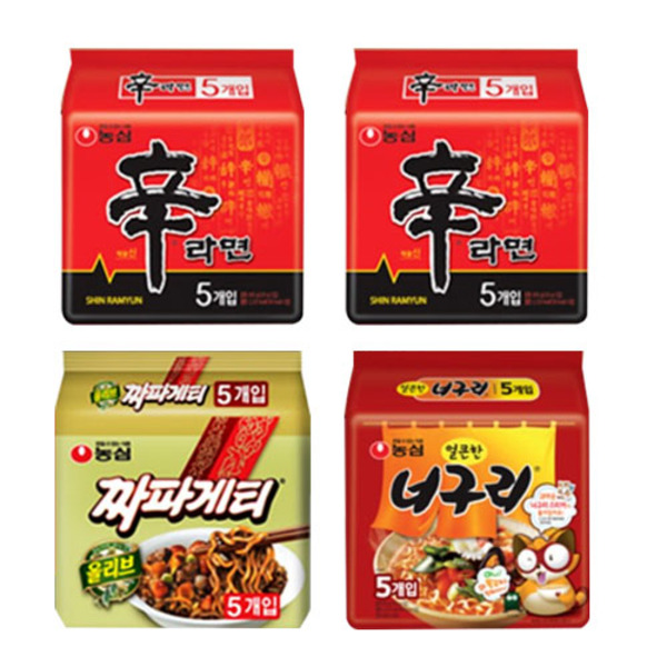  [강추] 농심 신라면10봉+너구리5봉+짜파게티5봉, 20개 가격은?