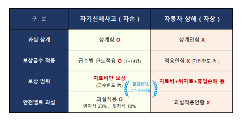 [보험] 자손 & 자상 (자기신체사고 , 자동차 상해)의 차이. : 네이버 블로그