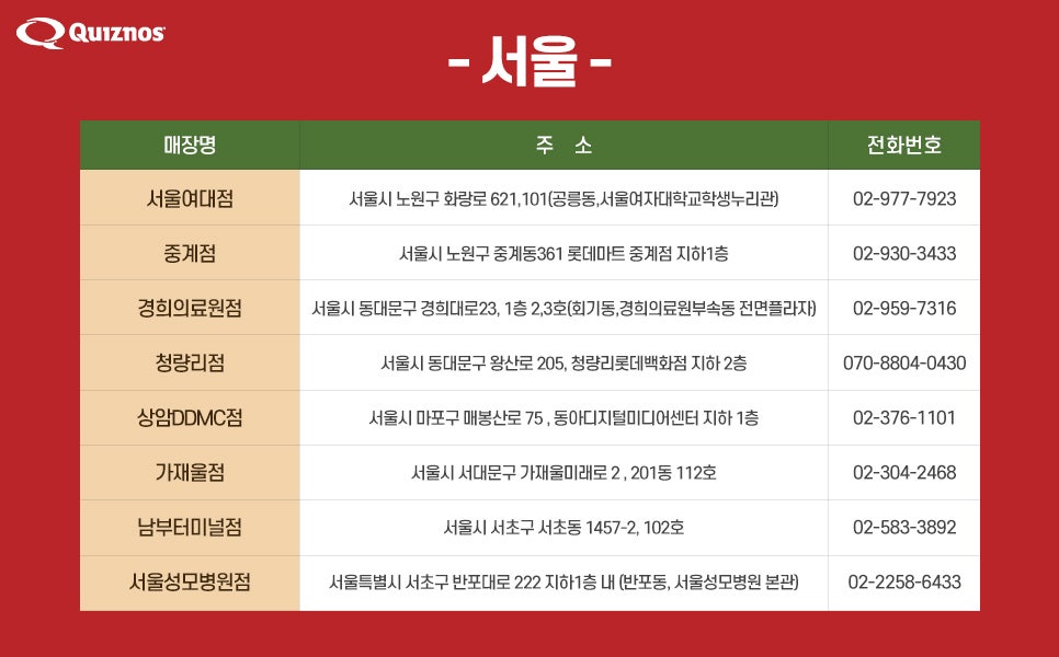퀴즈노스 파주운정점 사진 6