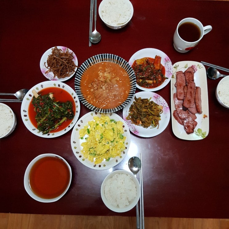 엄마밥상 엄마음식 구수한 청국장 끝내주징~