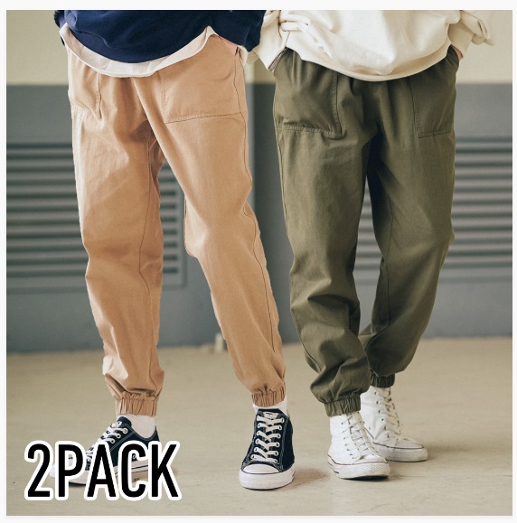  [기획특가][패키지] [다이클레즈] 커믄 조거 팬츠 2pack KHLP5080