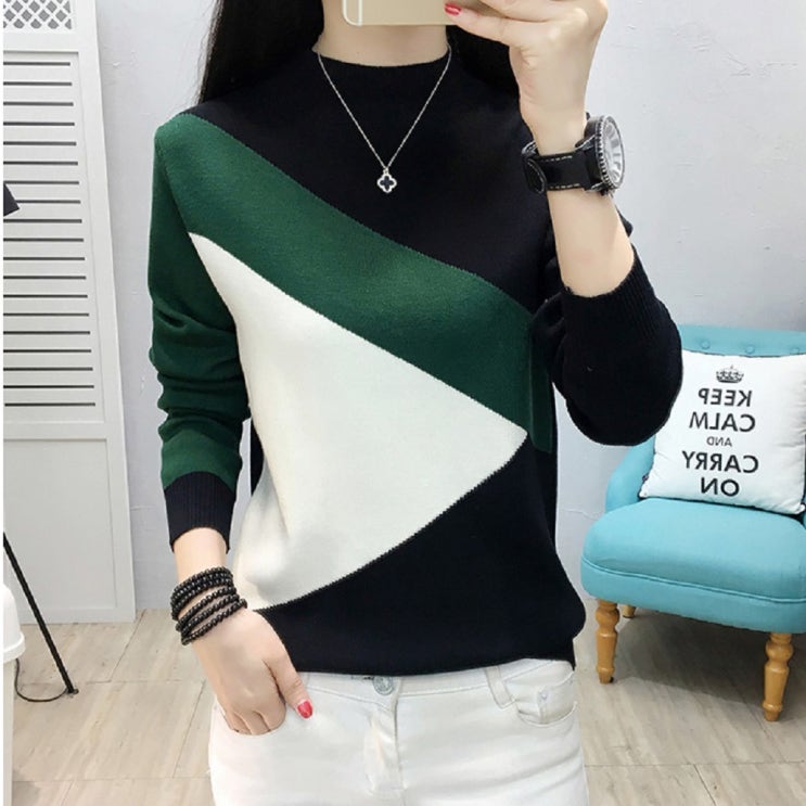  리뷰가 좋은 나라라오리 여성 긴팔 라운드 스웨터 긴팔티 가을 니트티셔츠 제품을 소개합니다!!