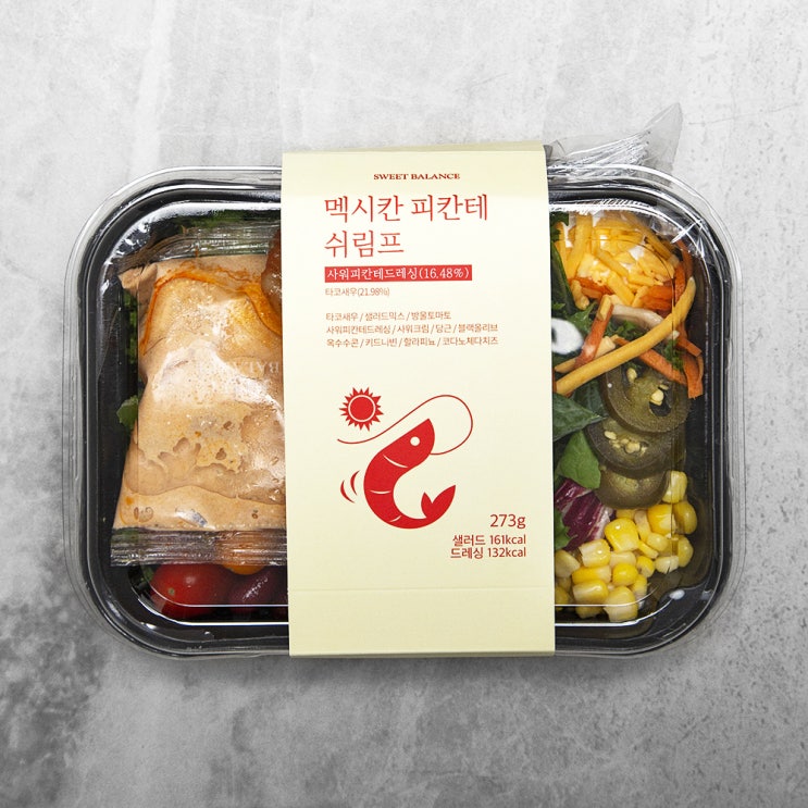  <최저가>스윗밸런스 멕시칸 피칸테 쉬림프 샐러드, 273g, 1개 꿀정보예요~