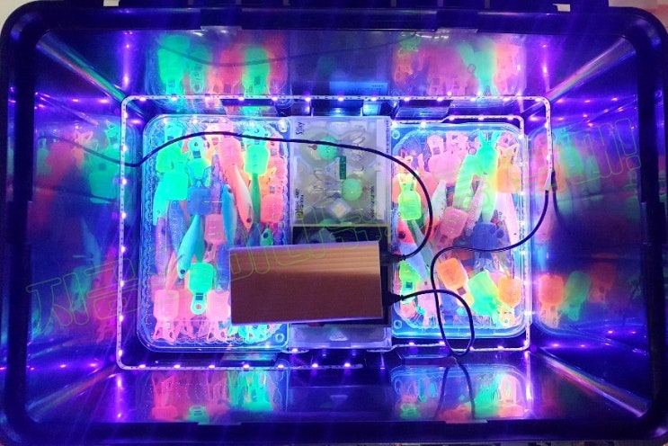  (자작) 태클박스를 축광박스로 만드는 방법 / 부제:알리익스프레스에서 USB strip UV LED 직구하기