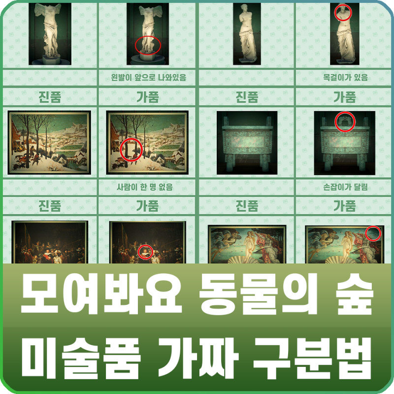 모여봐요 동물의 숲 공략 - 모동숲 여욱 미술품(명화) 진품, 가품 / 가짜 구분법 : 네이버 블로그 모여봐요 동물의 숲 공략 - 모동숲 여욱 미술품(명화) 진품, 가품 / 가짜 구분법 : 네이버 블로그