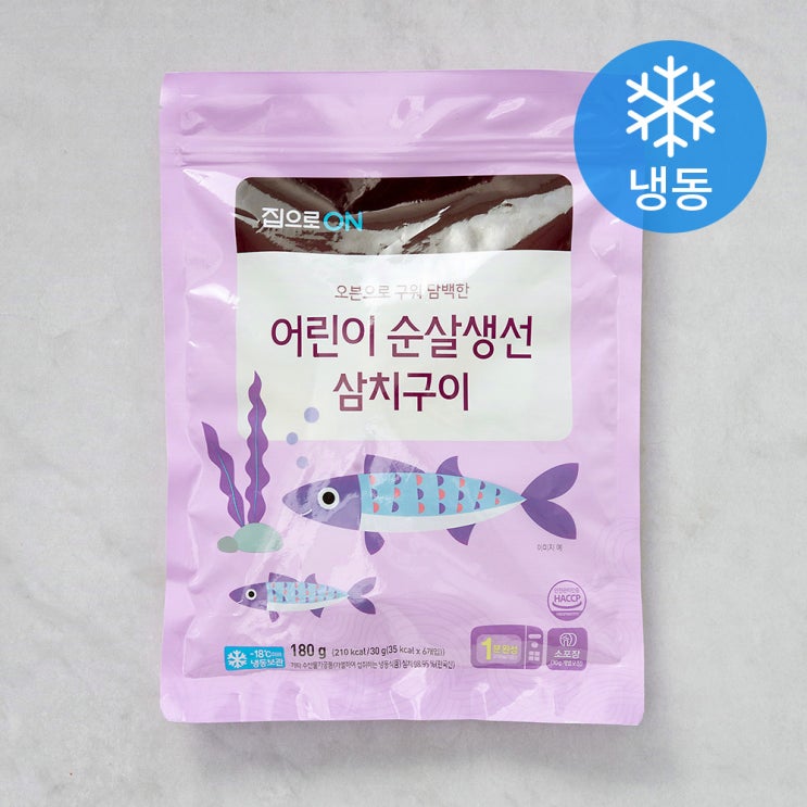  [ 리뷰 포함 ]   집으로ON 어린이순살생선 삼치구이 (냉동), 30g, 6개입