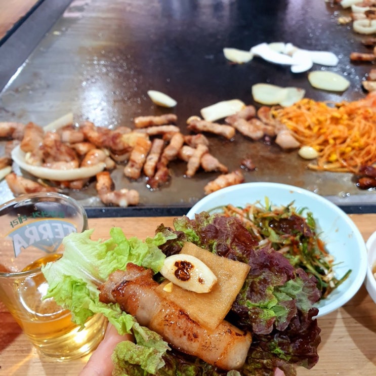  양산 맛집/호포 맛집/당구대 통철판 삼겹살
