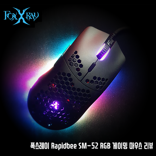 초경량 가성비 게이밍 마우스 폭스레이 Rapidbee SM-52 RGB  리뷰!