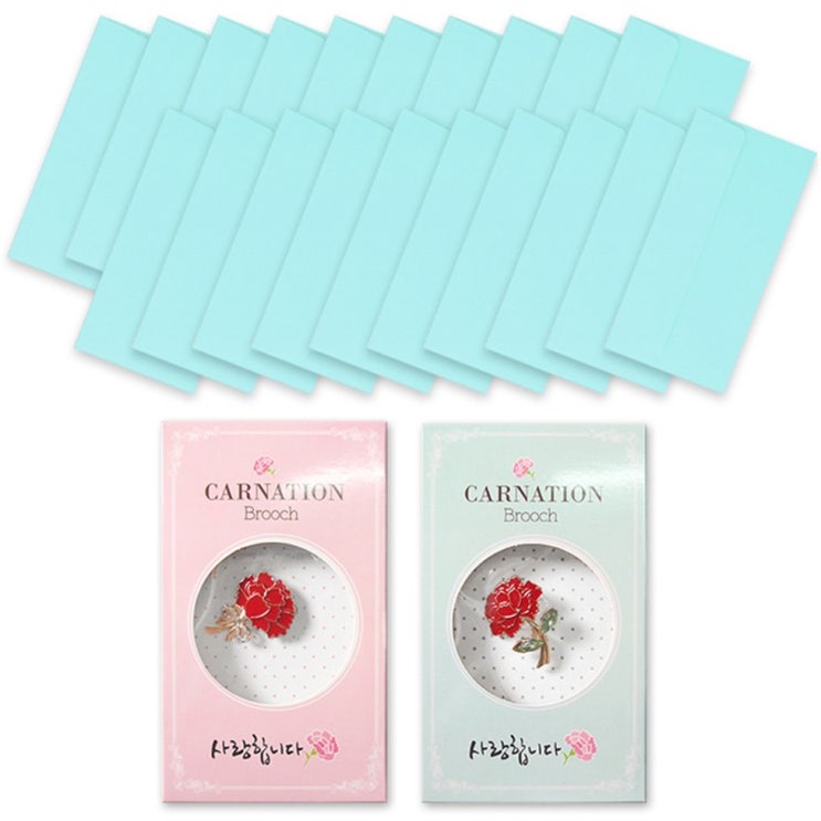  놀라운 가성비 선택 카네이션 알러뷰 브로치 2종 컬러 가로형 돈봉투 20p 세트 11,780원 강추