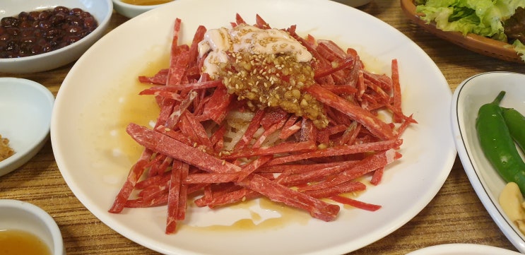  전포동 울산식육식당 철거전 마지막 육회에 초리구이