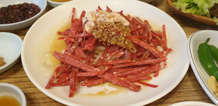 전포동 울산식육식당 철거전 마지막 육회에 초리구이