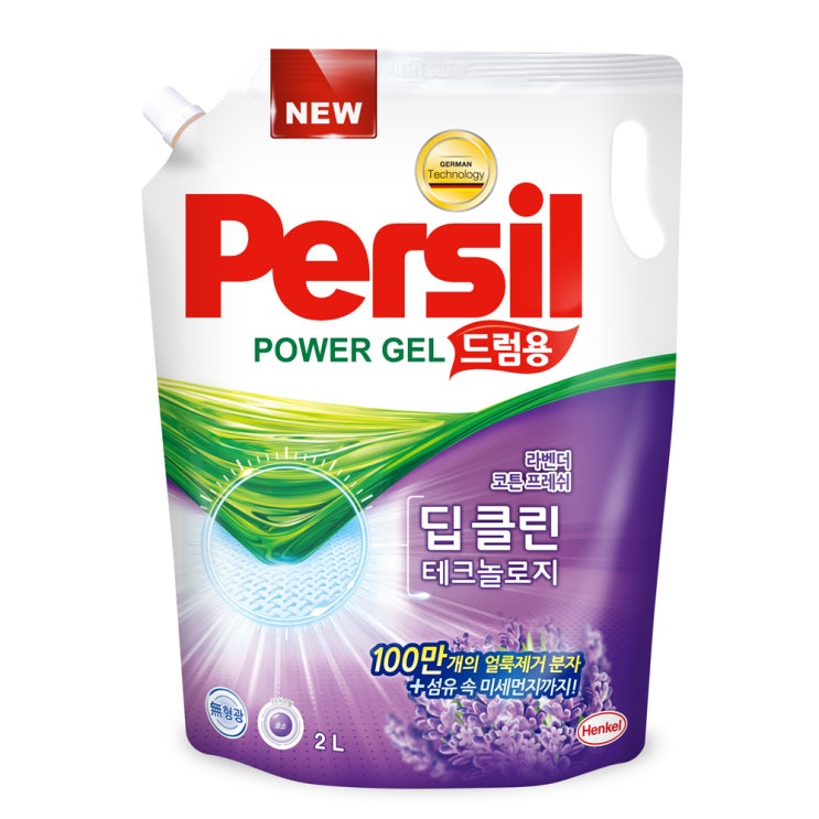  <핫딜><핫딜>가성비가 좋은 퍼실 딥클린 테크놀로지 라벤더젤 드럼용 액상세제 리필, 2L, 1개 들여가세요~~