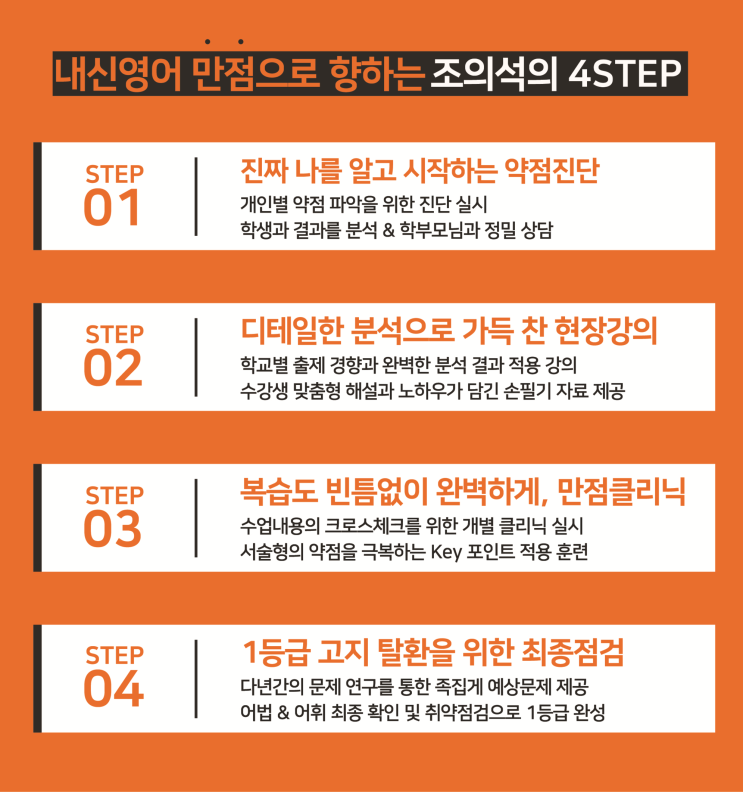  (소개) 언제나 영어는 조의석, 2020년 조의석 커리큘럼