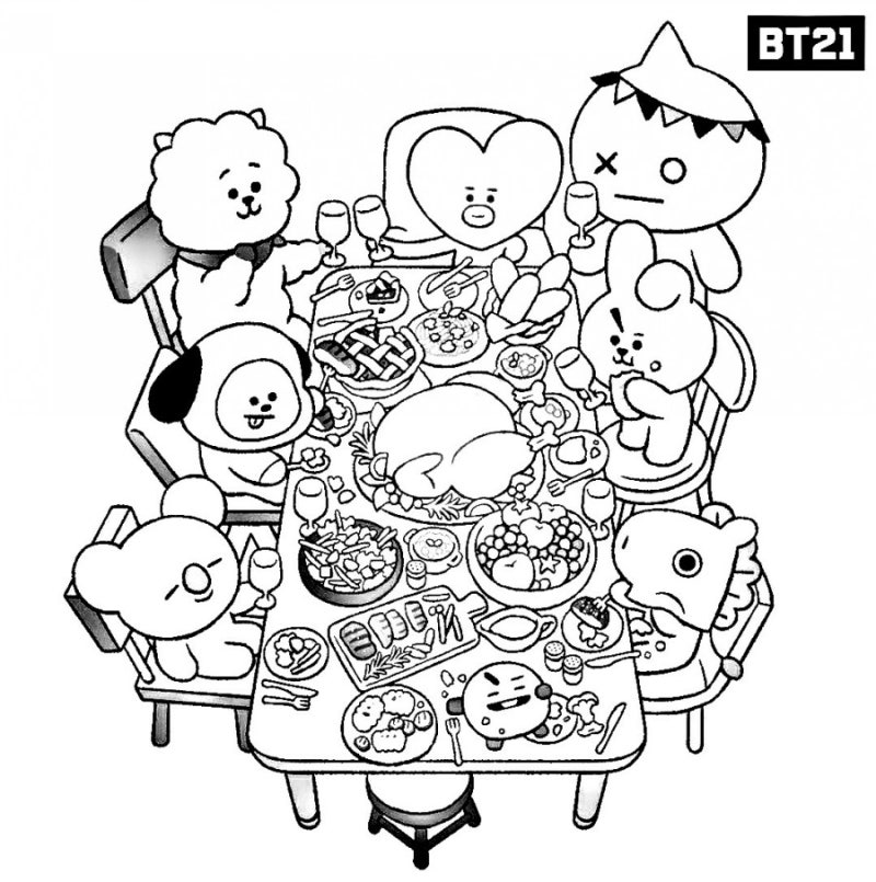 Bt21 색칠공부 도안 Bts 캐릭터 일러스트 프린트해 쓰세요 네이버 블로그 Bt21 색칠공부 도안 Bts 캐릭터 일러스트 프린트해 쓰세요 네이버 블로그