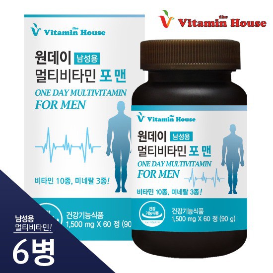  리뷰가 좋은 비타민하우스 원데이 멀티비타민 포맨 6병 12개월분, 상세설명 참조, 없음 제품을 소개합니다!!
