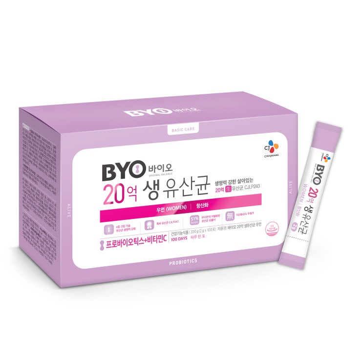  [품절예상][가성비굿]BYO 20억 생유산균 우먼, 2g, 100개 제품을 놓치지 마세요~~