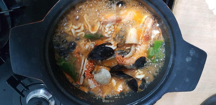  전복해물뚝배기 집에서 간단한 요리