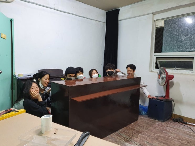  차이연기학원 7기공연반 "13월의길목" 무대 도구 정비하기!