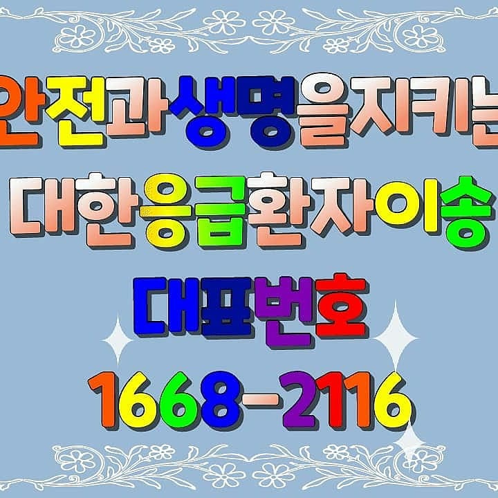  환자와보호자가 편안하게 이동하실수있는 사설구급차 이용문의 사설구급차이용  복통과 구토  응급실이송