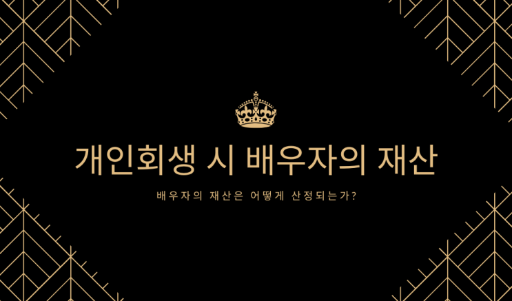  개인회생- 배우자 명의 재산. 특유재산인정.