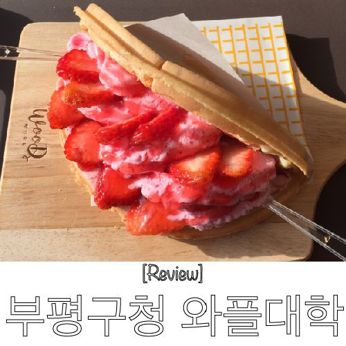  부평구청 와플대학 / 딸기듬뿍와플 먹고 왔어요~