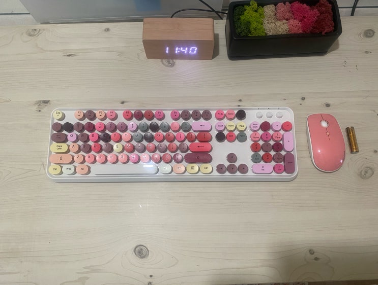  예쁜 컴퓨터 키보드 추천해요(립스틱 키보드)