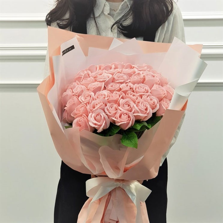  가성비템 상품 이플린 조화 비누 장미꽃다발 50송이 37,500원 써보세요