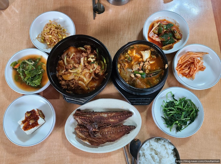  반여동 맛집 몽돌식당 - 5,000원 김치청국장과 두루치기