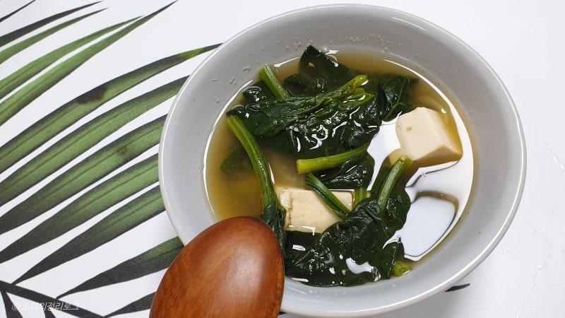 아기 시금치된장국 만드는법, 안 맵고 깊은 맛의 아기국!